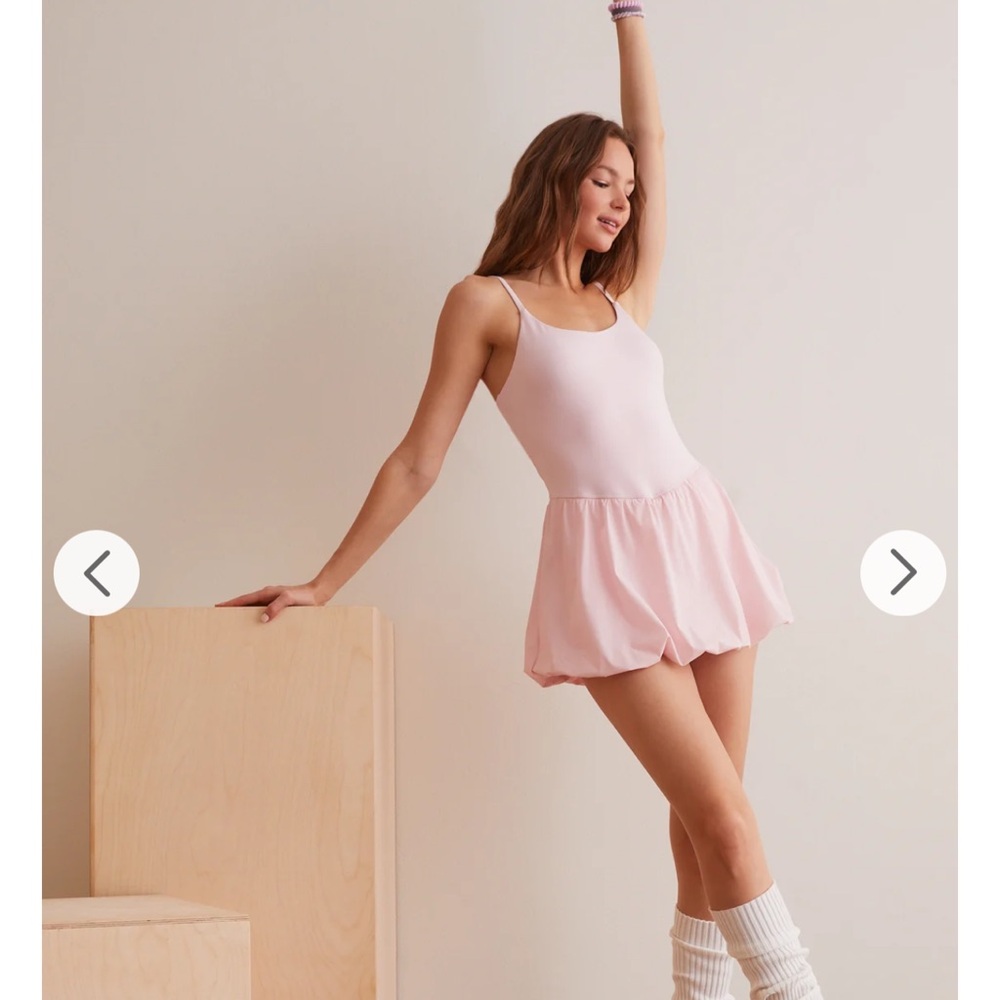 Pink Sleeveless Athletic Dress